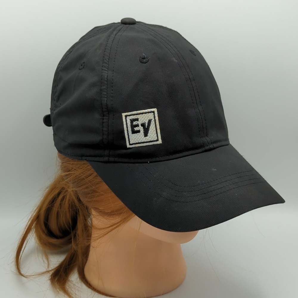 EV Electro Voice Logo Nike Legacy91 Dri-Fit Black Hat Cap Adjustable OSFM